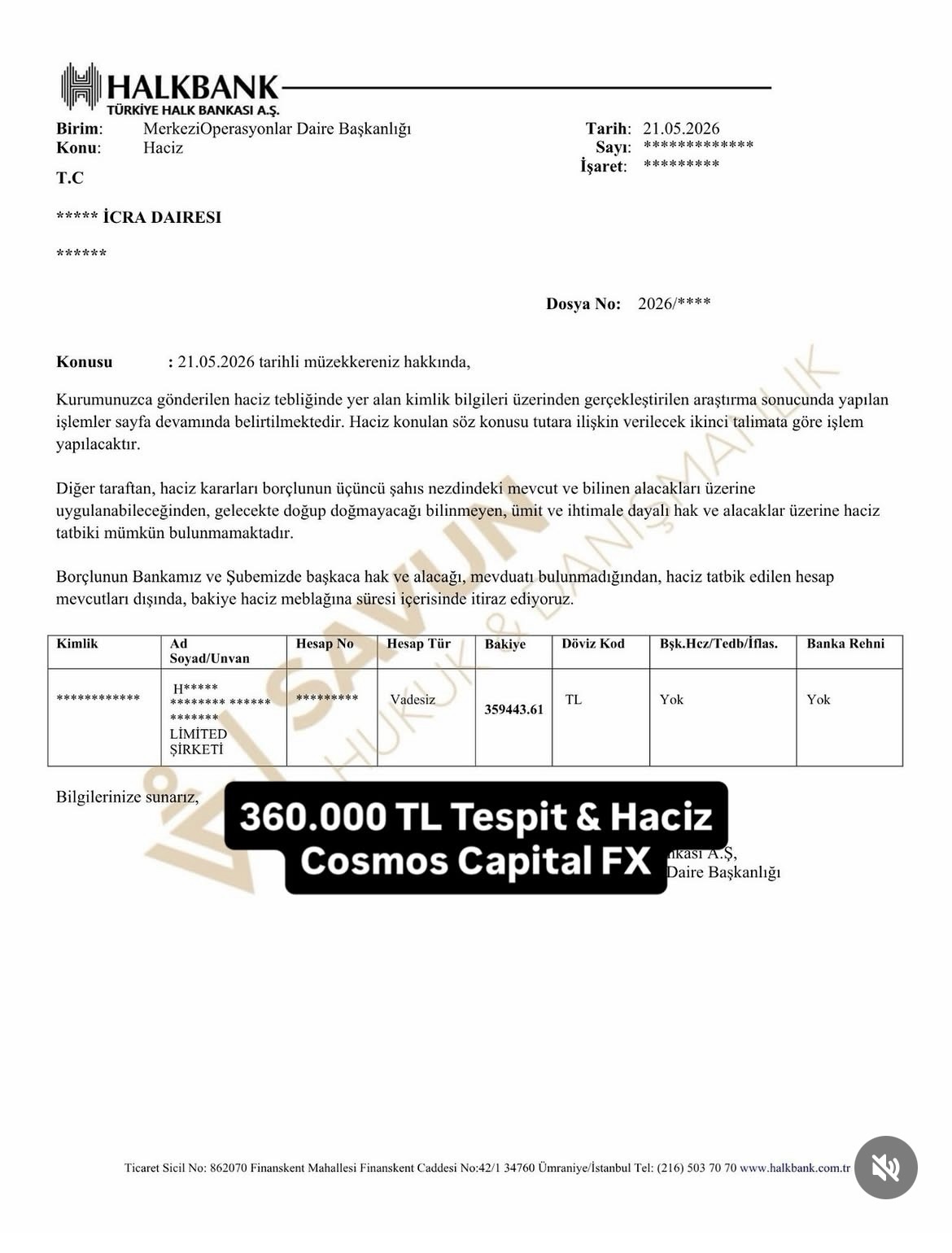 KAYDIRMALI POST↔️ 21.05.2026 tarifinde tespit edilen 360.000₺ye yakın bedel 17.06.2026 tarihinde (yaklaşık 25 günde) tahsil edilmiştir. Forex ve diğer dolandırıcılık çeşitlerine maruz kalan mağdurların ivedi şekilde alacağına kavuşması için açılacak olan hukuk davaları ya da icra takipleri önem arz etmektedir.